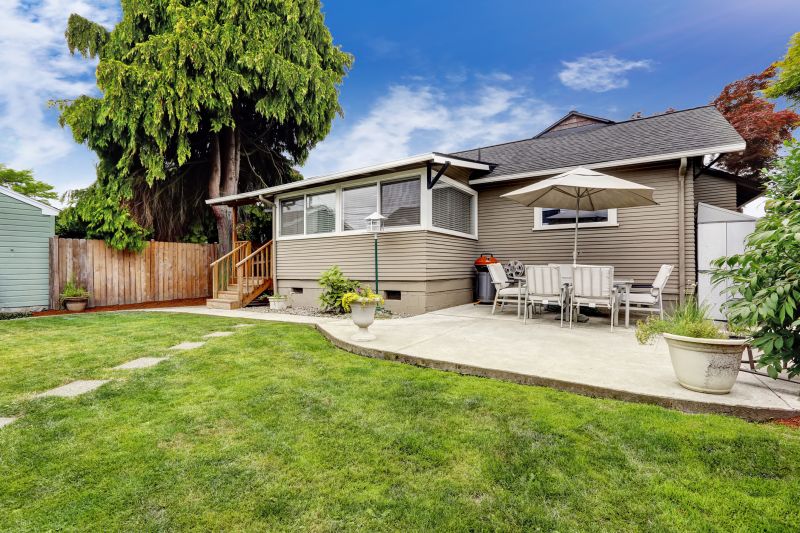 Contemporary Concrete Patio